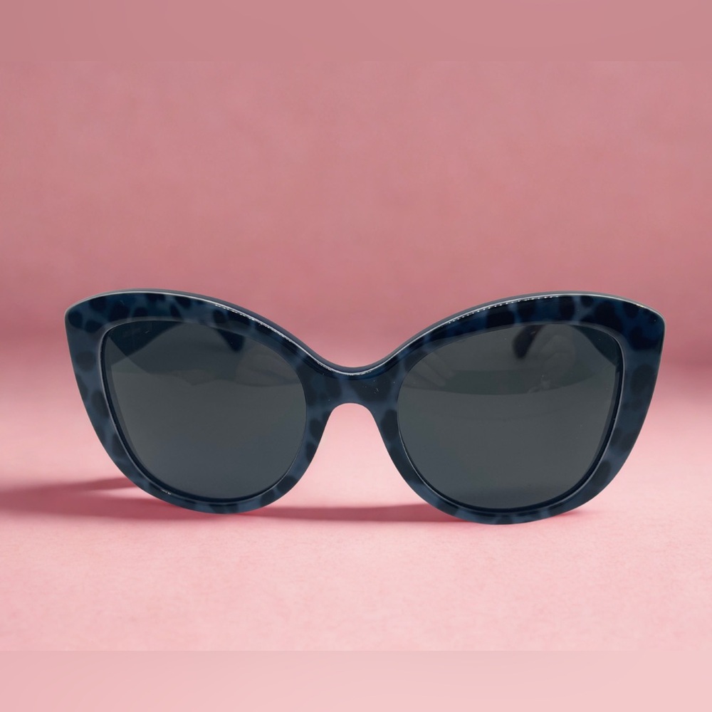 Dolce & Gabbana Blue Leopard DG4233 Sunglasses – Gold Detail, Excellent